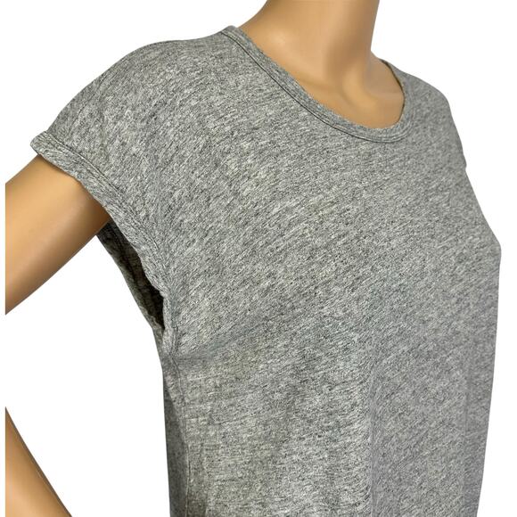 2/$15 J. Crew Drop Shoulder T-Shirt Gray Short Sleeve Cotton AS024 Size M - Picture 9 of 13